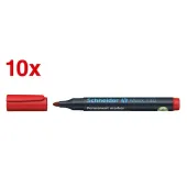  10 Permanentmarker Maxx 130 von Schneider, rot 
